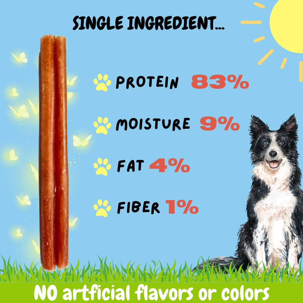 BULLYSTICKS & MORE long-lasting chew close-up for extended play.