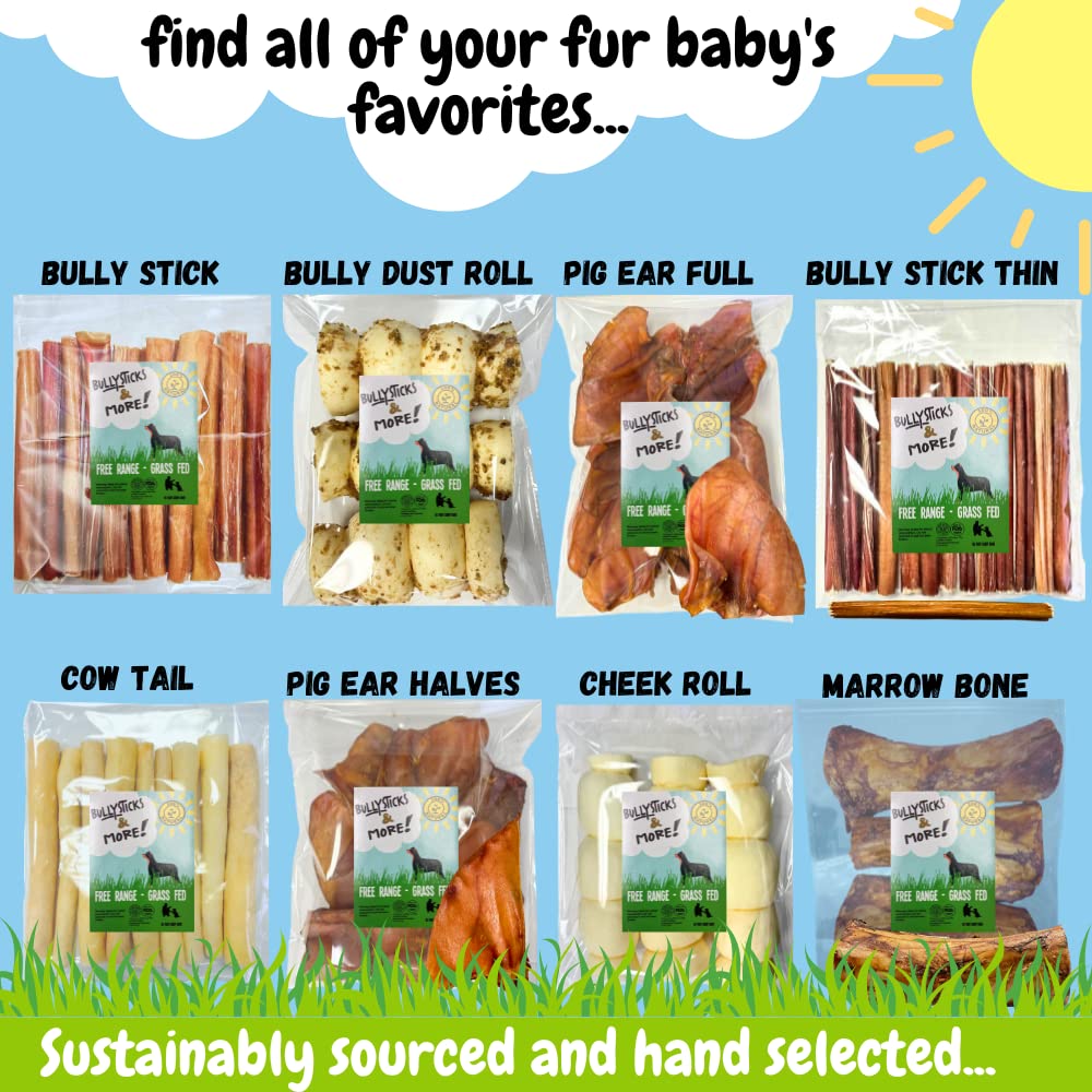 BULLYSTICKS & MORE boredom-busting chew for dogs, encourages focused chewing.