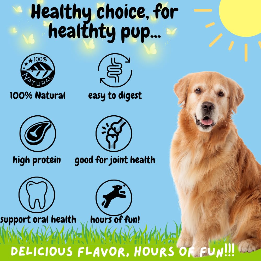 Bullysticks & More joint health chew illustrating natural glucosamine and chondroitin content