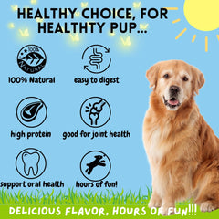 Bullysticks & More pig ears long lasting chew emphasizes a sturdy, satisfying bite for dogs.