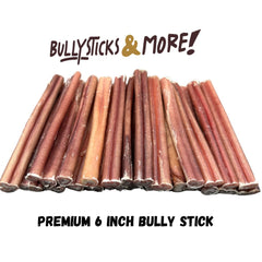 BULLYSTICKS & MORE Regular 30-pack for medium dogs, easy-to-chew protein-rich snack.