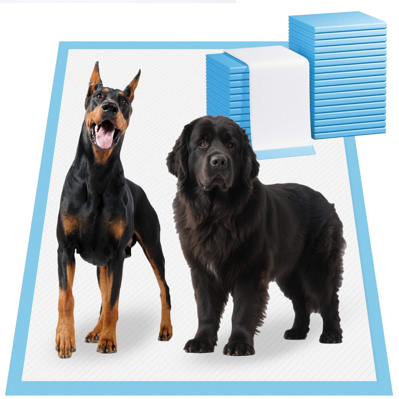 Bulubaky 54x37 large dog pee pad offering ample coverage for big breeds.