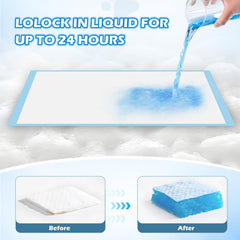 Bulubaky pads surface stays dry thanks to rapid absorption and gel conversion.