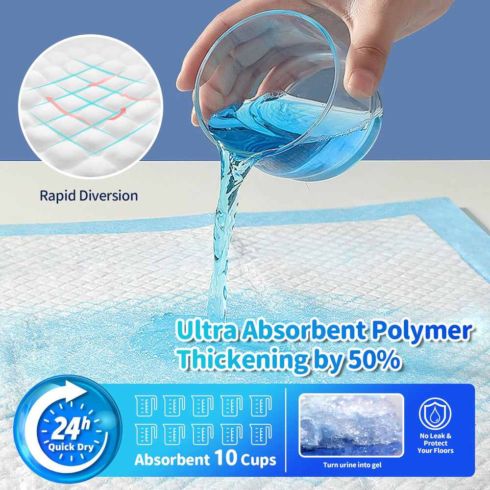 Bulubaky pad with 700ml absorbent core for quick gel formation