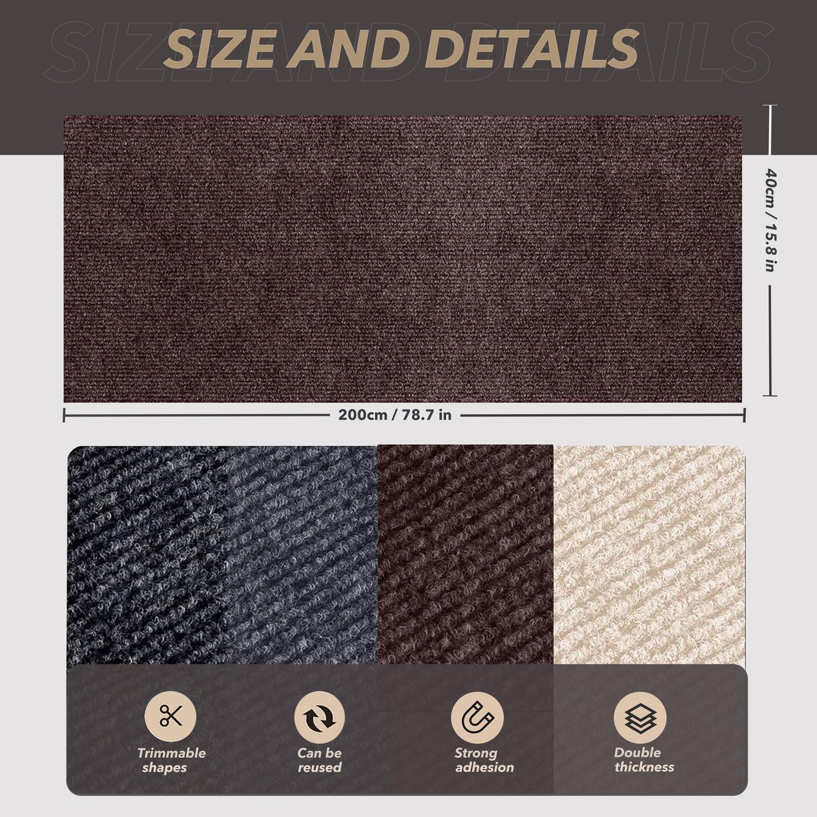 BumaiGo 0.2-inch thick scratching surface resists wear
