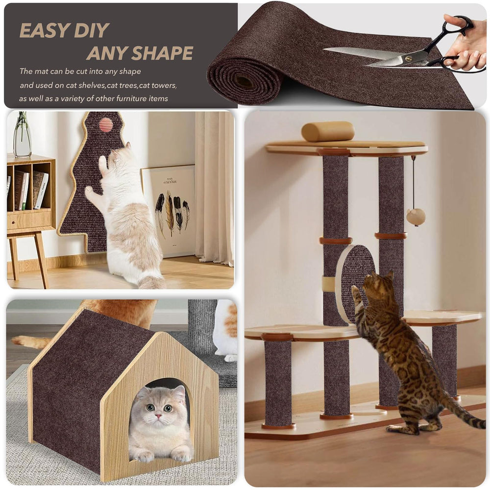 BumaiGo cat scratching mat demonstrates trim-to-fit flexibility