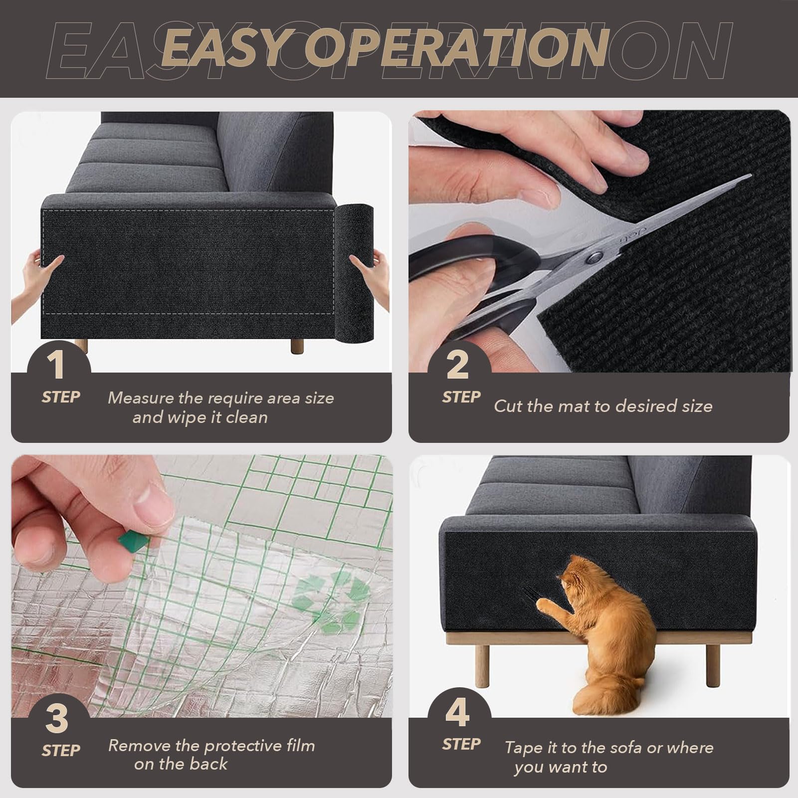 Bumaigo residue-free removal preserves furniture when detached.