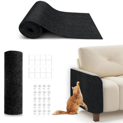 Bumaigo scratching mat offers generous coverage to protect sofas and walls.