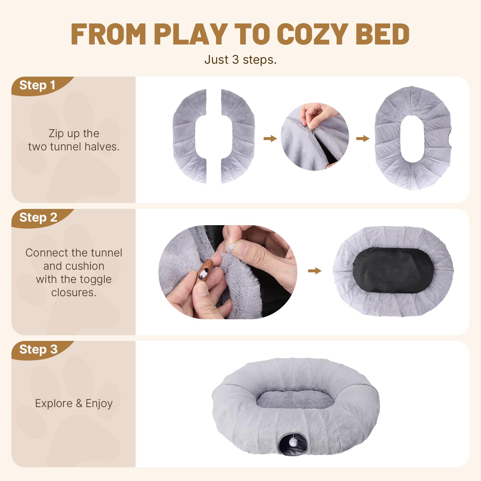 BUMUBI machine-washable mat makes cleanup easy after playtime.
