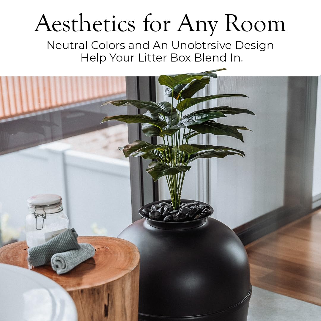 Bundle & Bliss faux plant insert adds privacy while keeping litter hidden