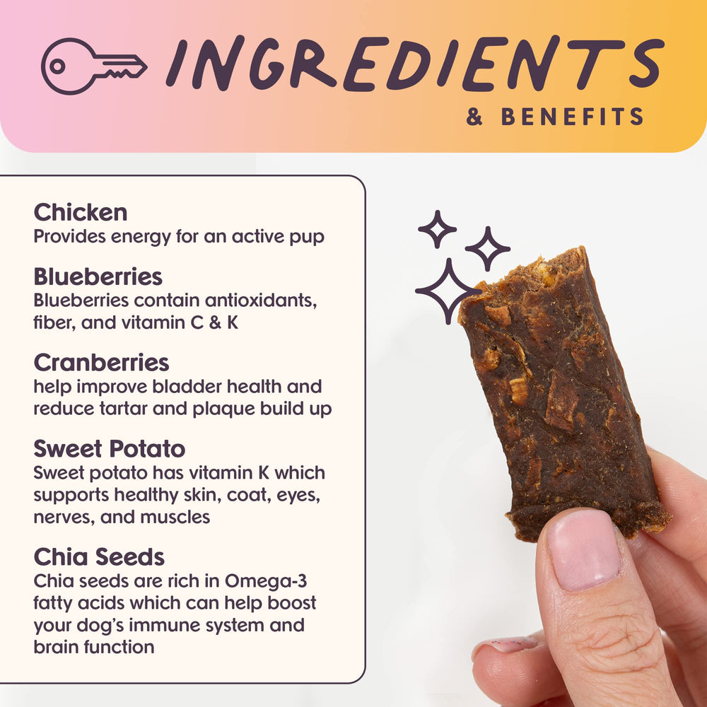 USA-made grain-free dog treats support diverse diets.