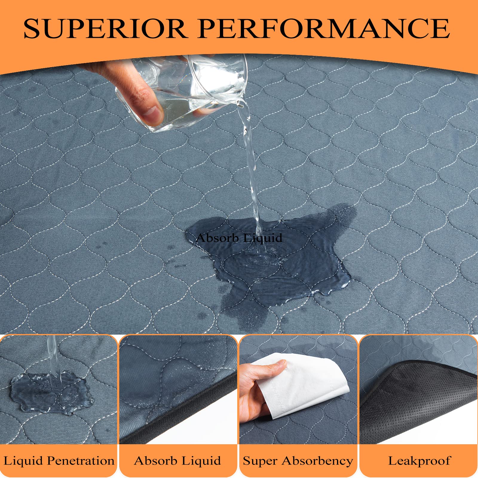 Bunlitent dog pad machine-washable and durable for repeated cleanings.