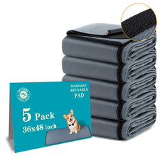 Bunlitent Washable Pee Pad 36x48 top view shows quick absorbency for puppies