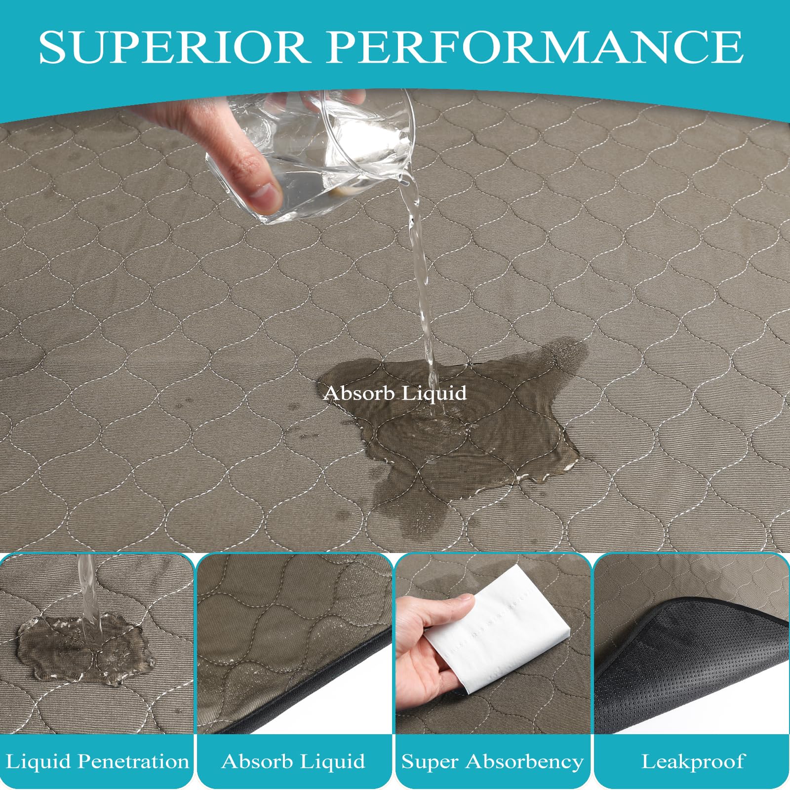 Bunlitent Washable Pee Pad machine-washable for easy cleanup
