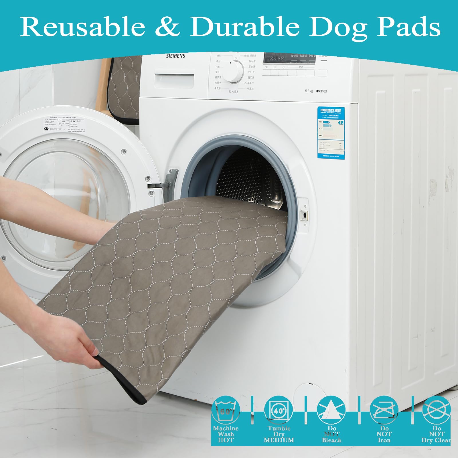 Bunlitent Washable Pee Pad quick-dry technology speeds drying