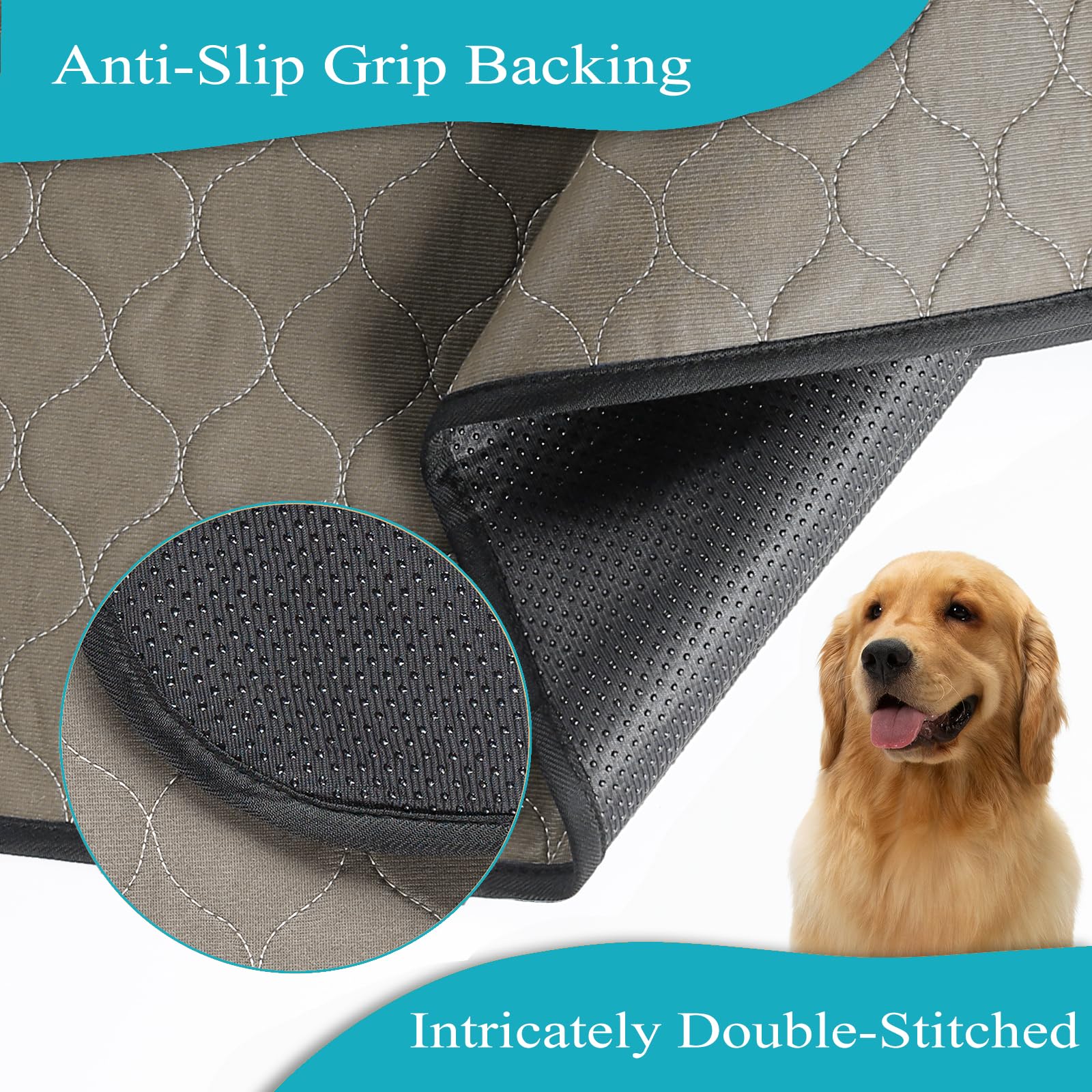 Bunlitent Washable Pee Pad waterproof fabric protects floors