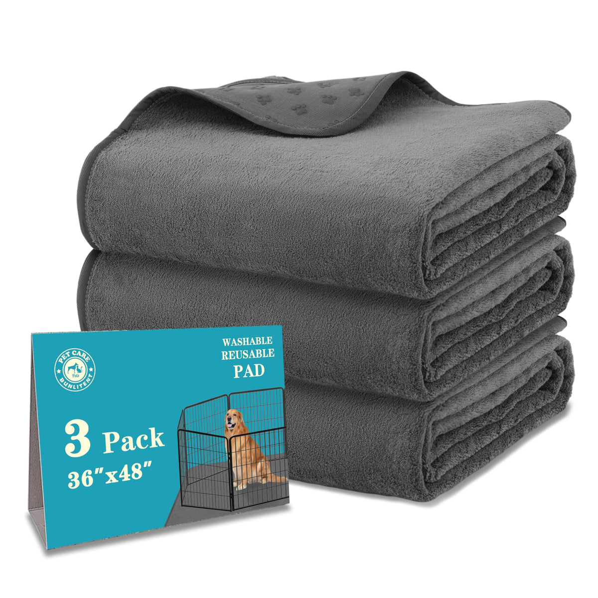 Bunlitent Washable Pee Pad absorbent for fast cleanup.