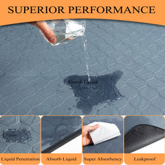 Bunlitent 36x41 pad offers 8-cup capacity for extended puppy training sessions