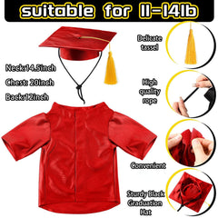 Bunnycool graduation gown red, perfect for coordinated ceremony looks.