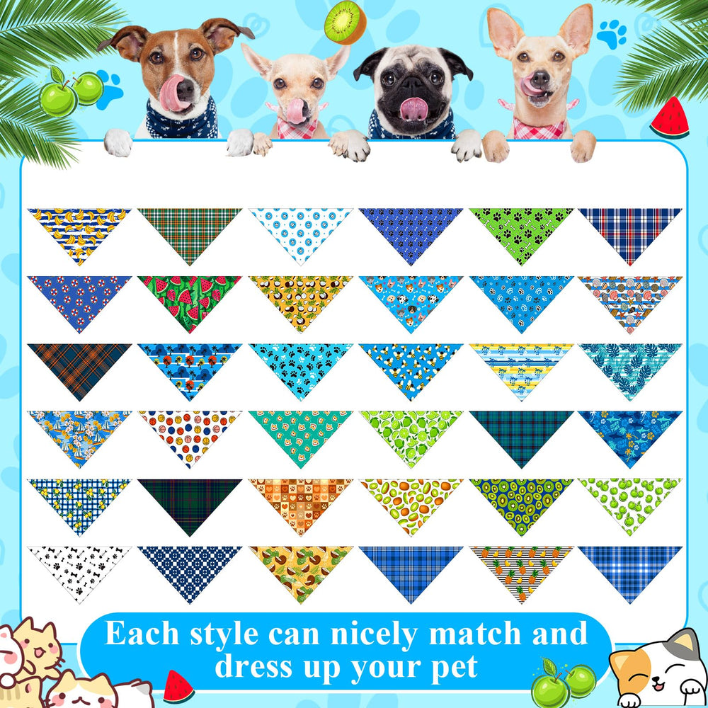 Bunnycool puppy bandanas easy-to-tie design for quick outfits