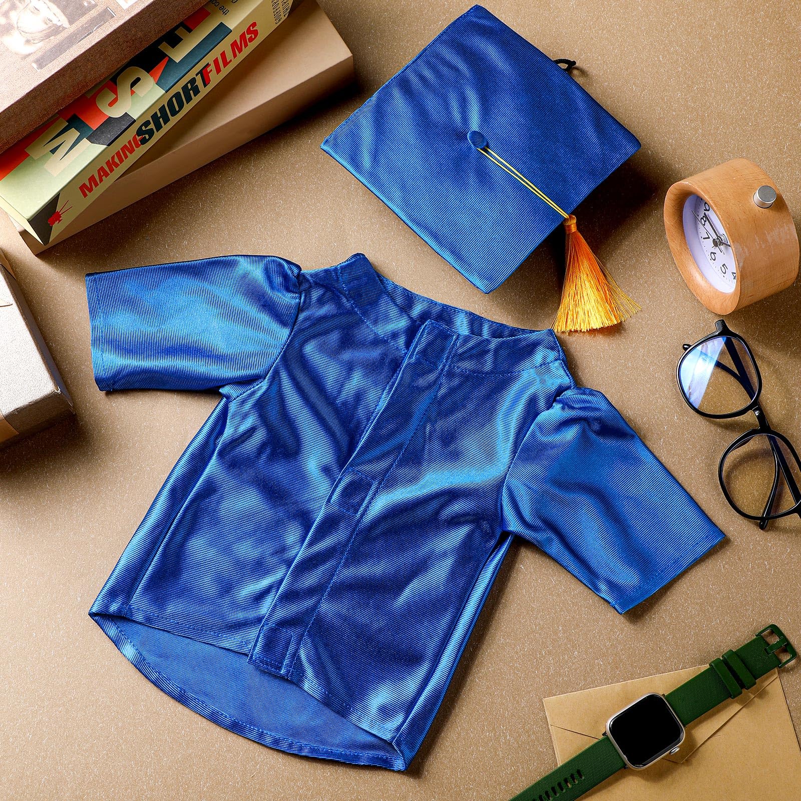 Bunnycool royal-blue costume highlights pet style in events.
