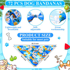 Bunnycool triangle bandana for dogs with playful multicolor patterns