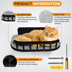 BUOGA anti-slip pad keeps the perch secure during naps and climbs.