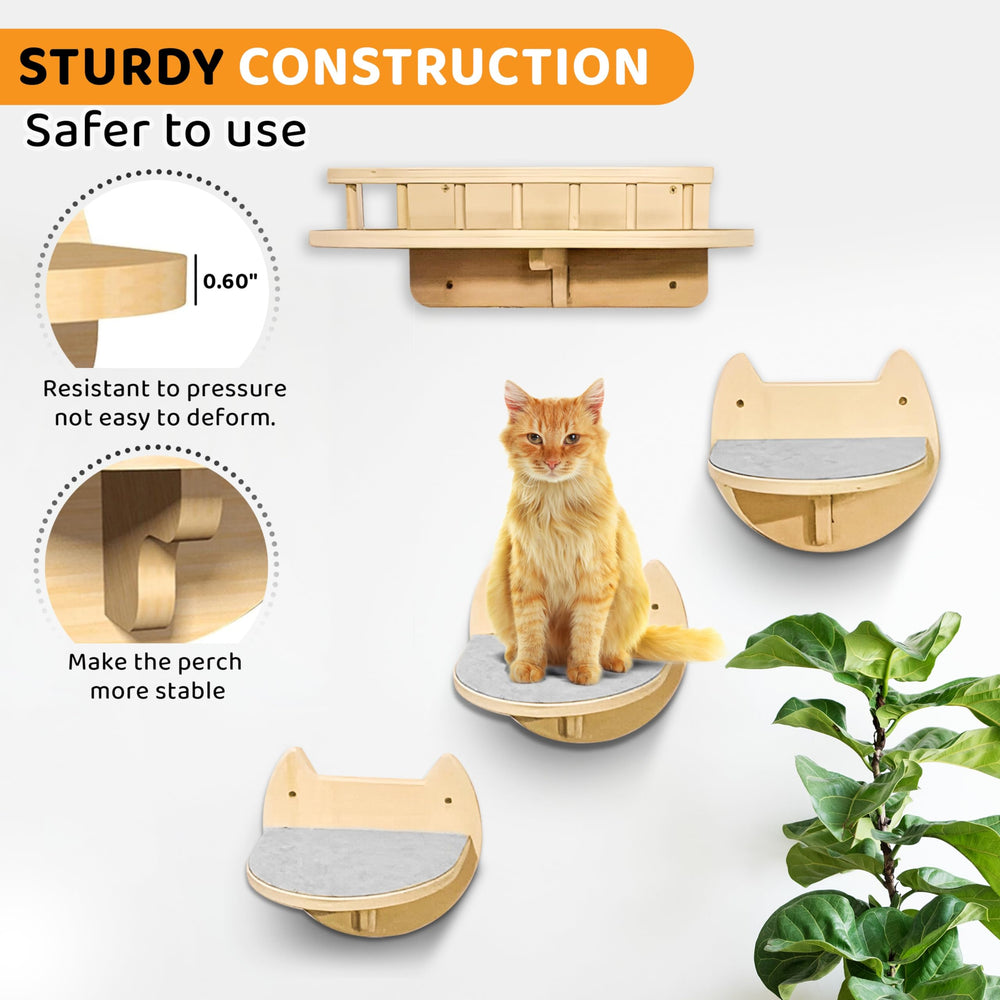 BUOGA easy-installation cat wall kit with hardware