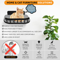 BUOGA three-step climbing set provides vertical exercise for curious cats.