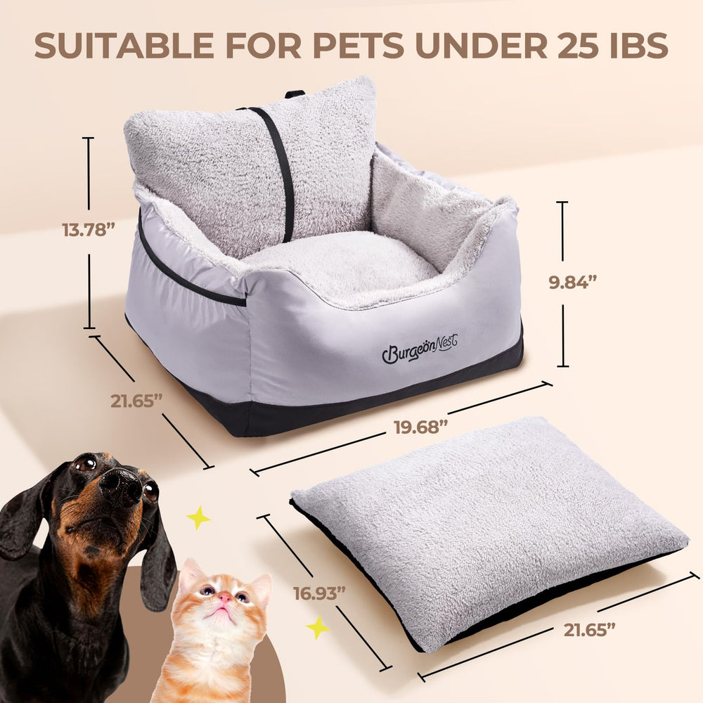 BurgeonNest detachable-washable-cover keeps the car interior clean after rides