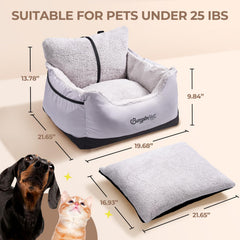 BurgeonNest detachable-washable-cover keeps the car interior clean after rides