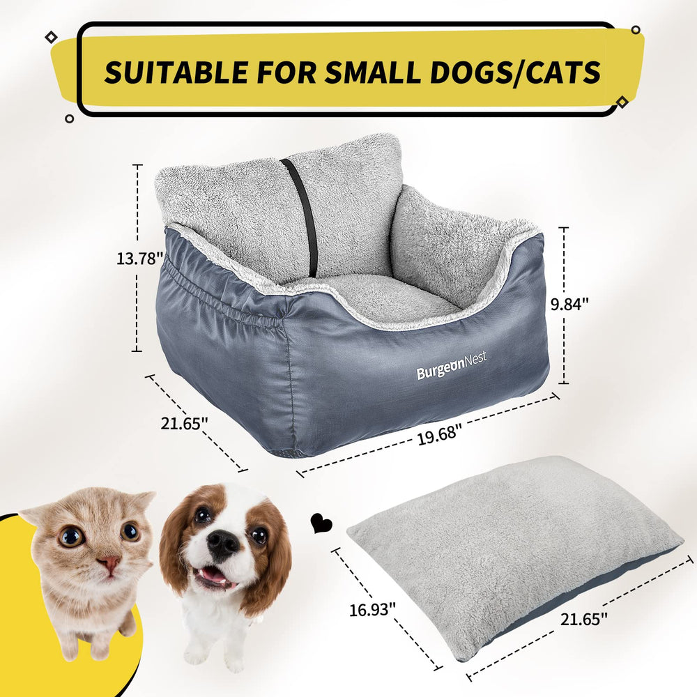 BurgeonNest dog car-seat zipper enables quick, thorough cleaning after trips.