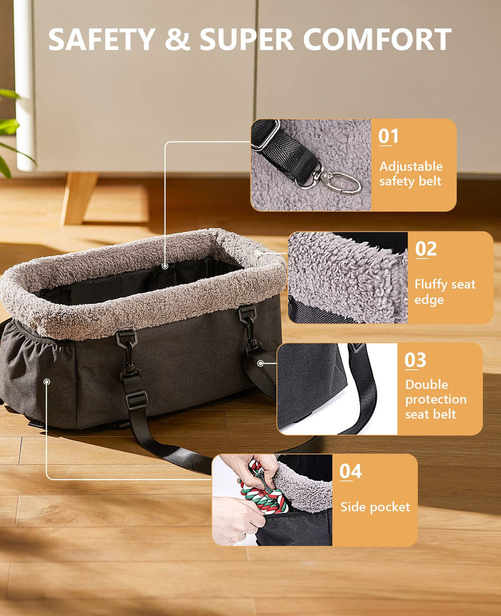 BurgeonNest dog seat easy-clean replaceable pad keeps the car clean between trips.