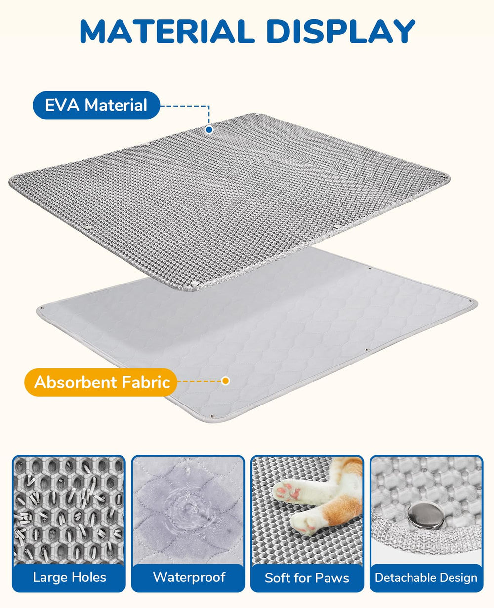 BurgeonNest large mat fits 2–3 boxes for busy homes.
