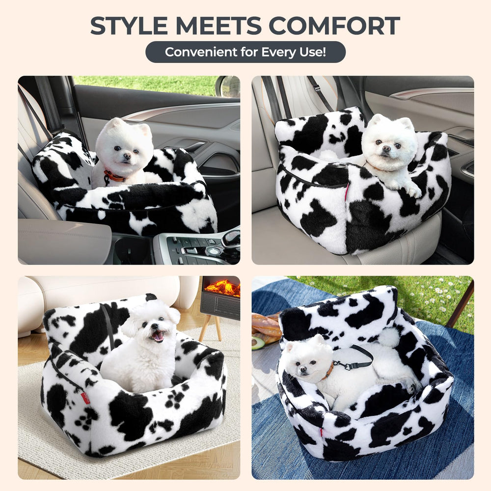 BurgeonNest dog car seat adjustable belts keep pets secure during rides.
