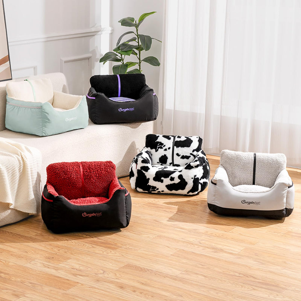 BurgeonNest dog car seat car compatibility with most vehicles.