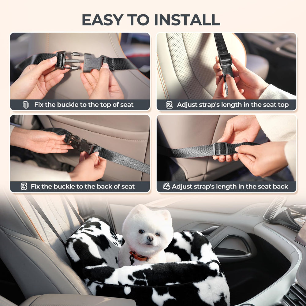 BurgeonNest dog car seat easy-install design for quick setup in any car.