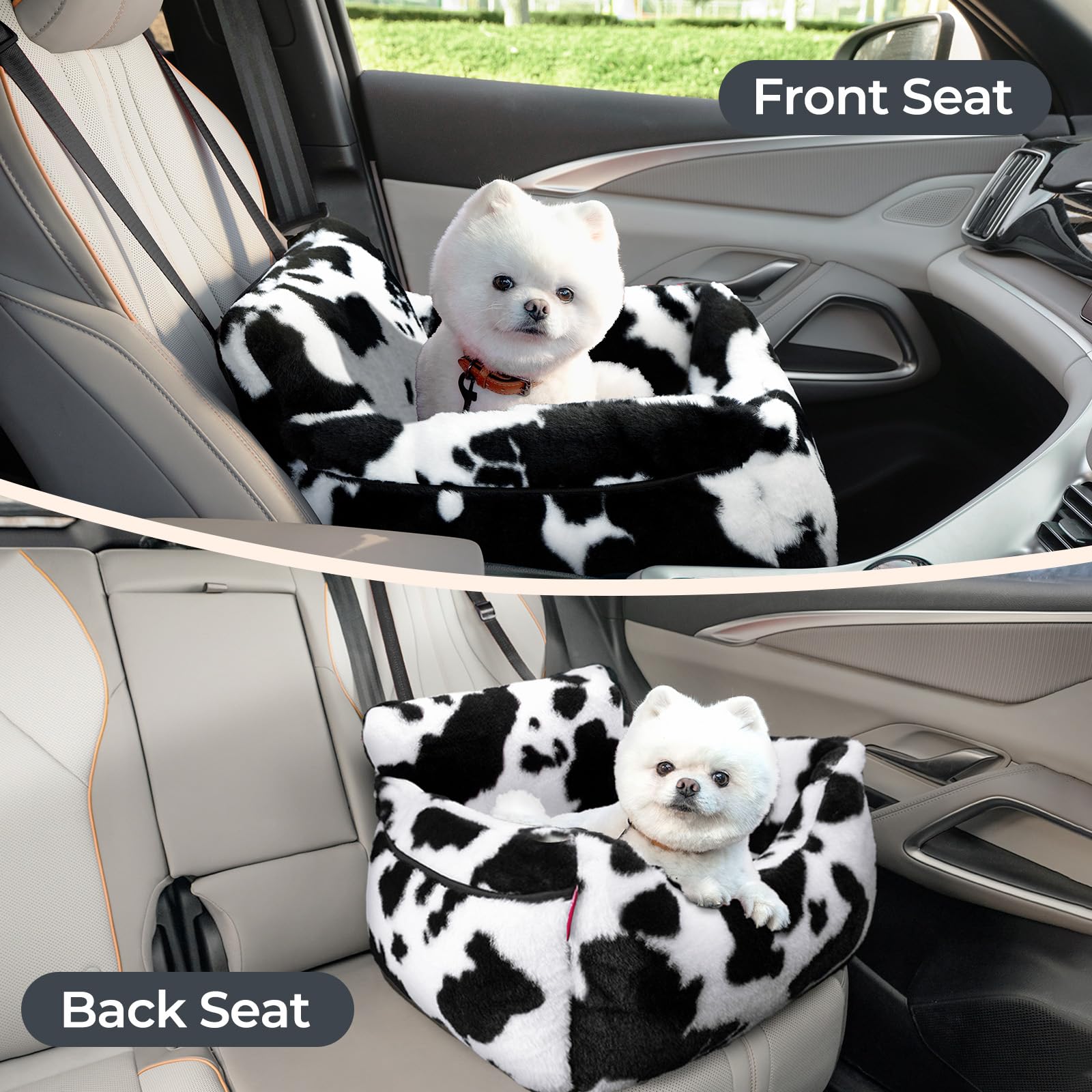 BurgeonNest dog car seat storage pockets for easy pet gear organization.