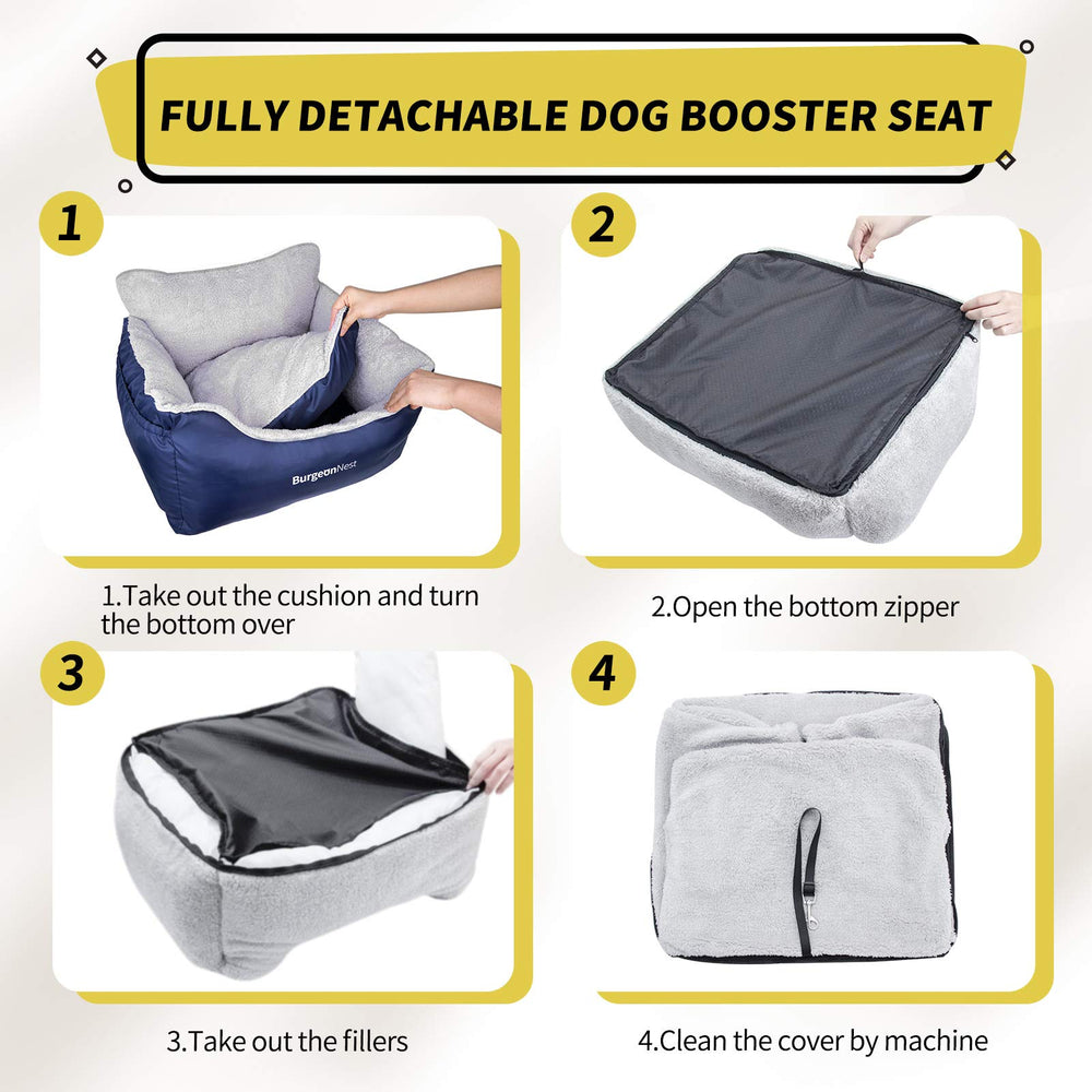 BurgeonNest two-sided pockets store travel essentials for pets