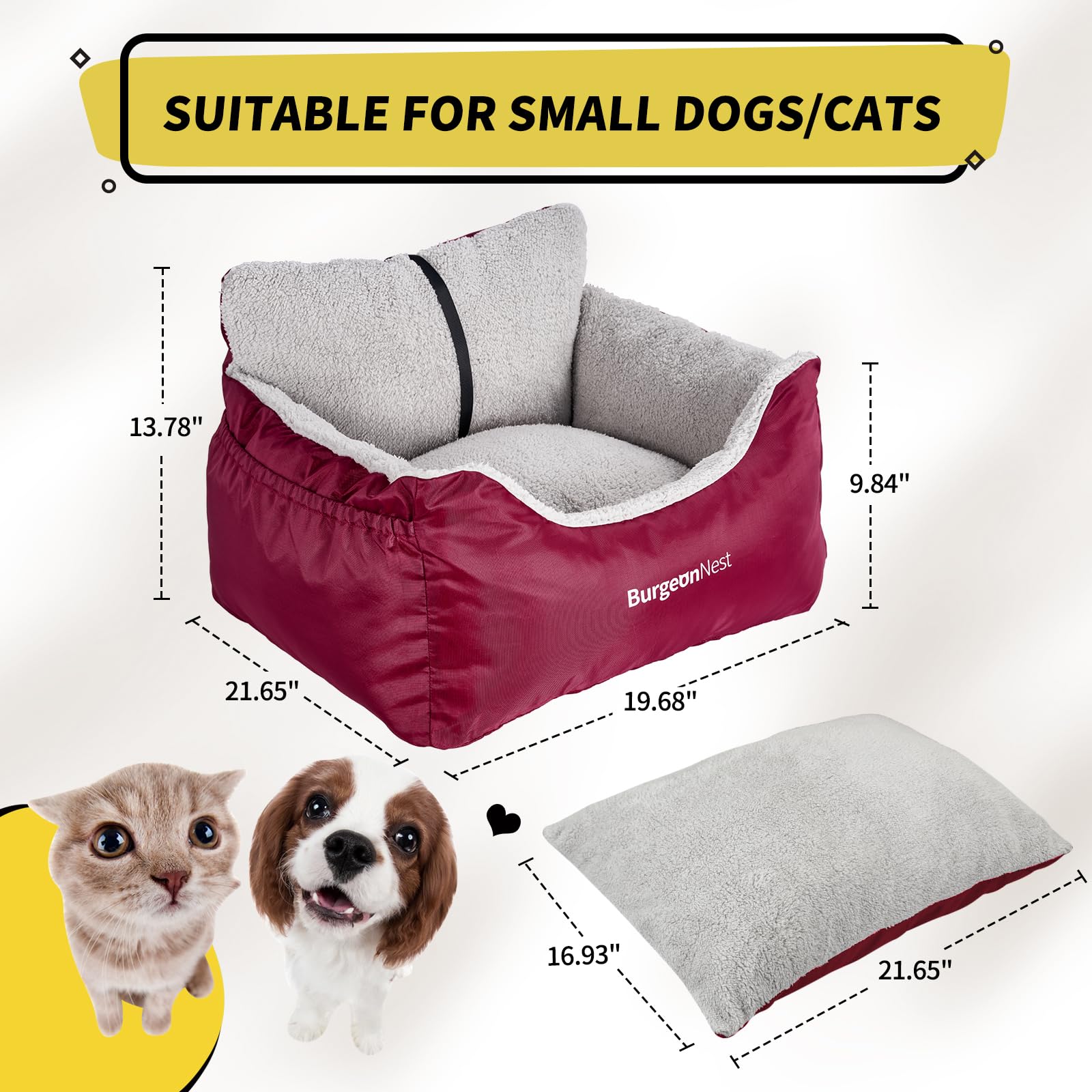 BurgeonNest dog car seat storage pockets keep essentials organized on trips