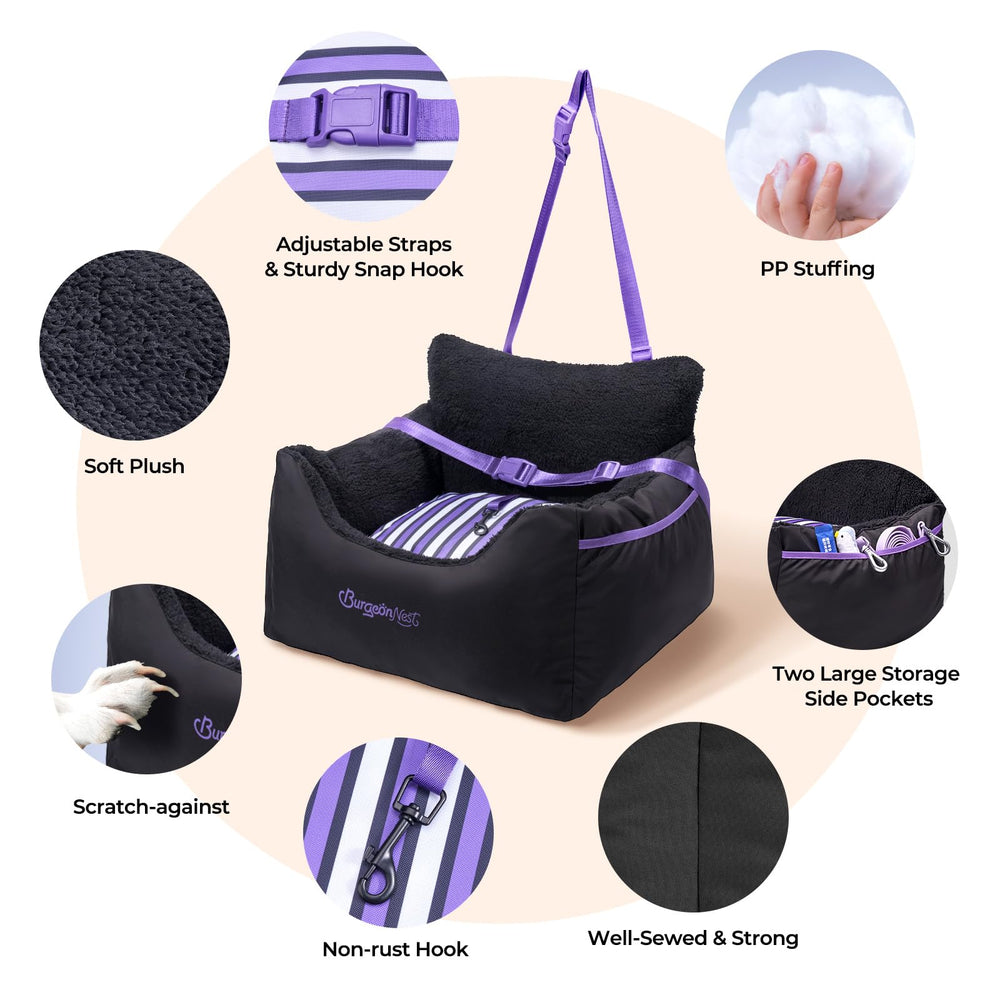 BurgeonNest clip-on leash adds security during car rides