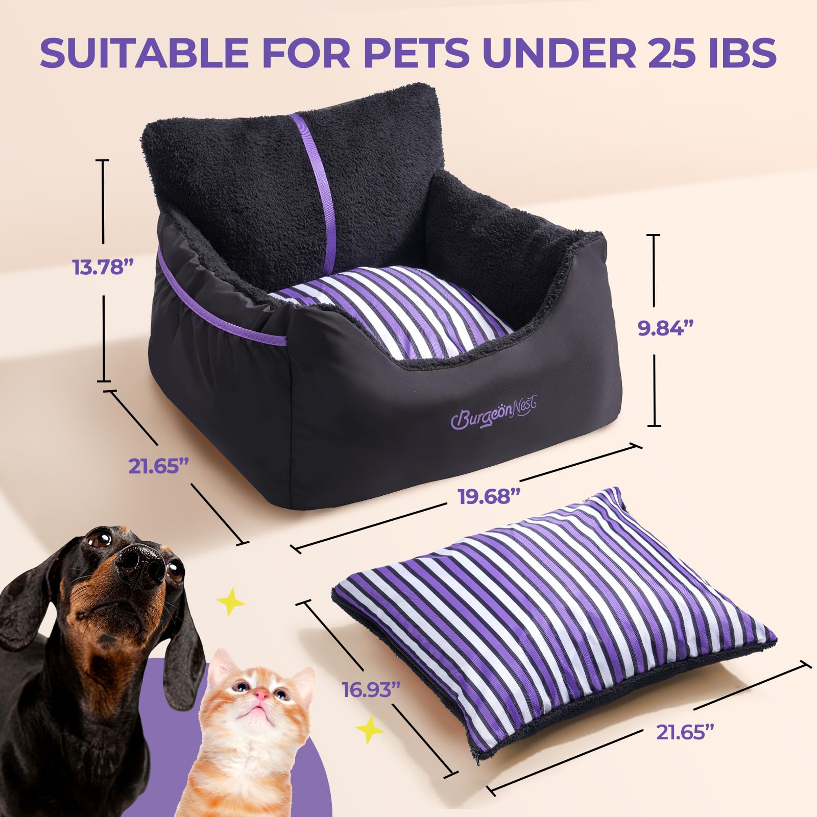 BurgeonNest booster seat shows detachable washable design for simple cleaning