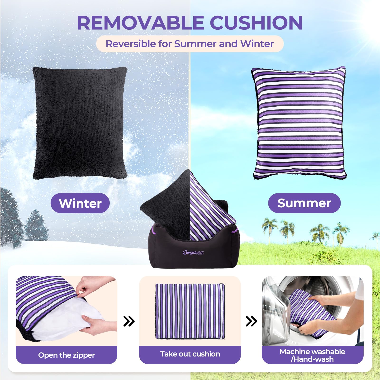 BurgeonNest booster seat illustrates quick and easy installation