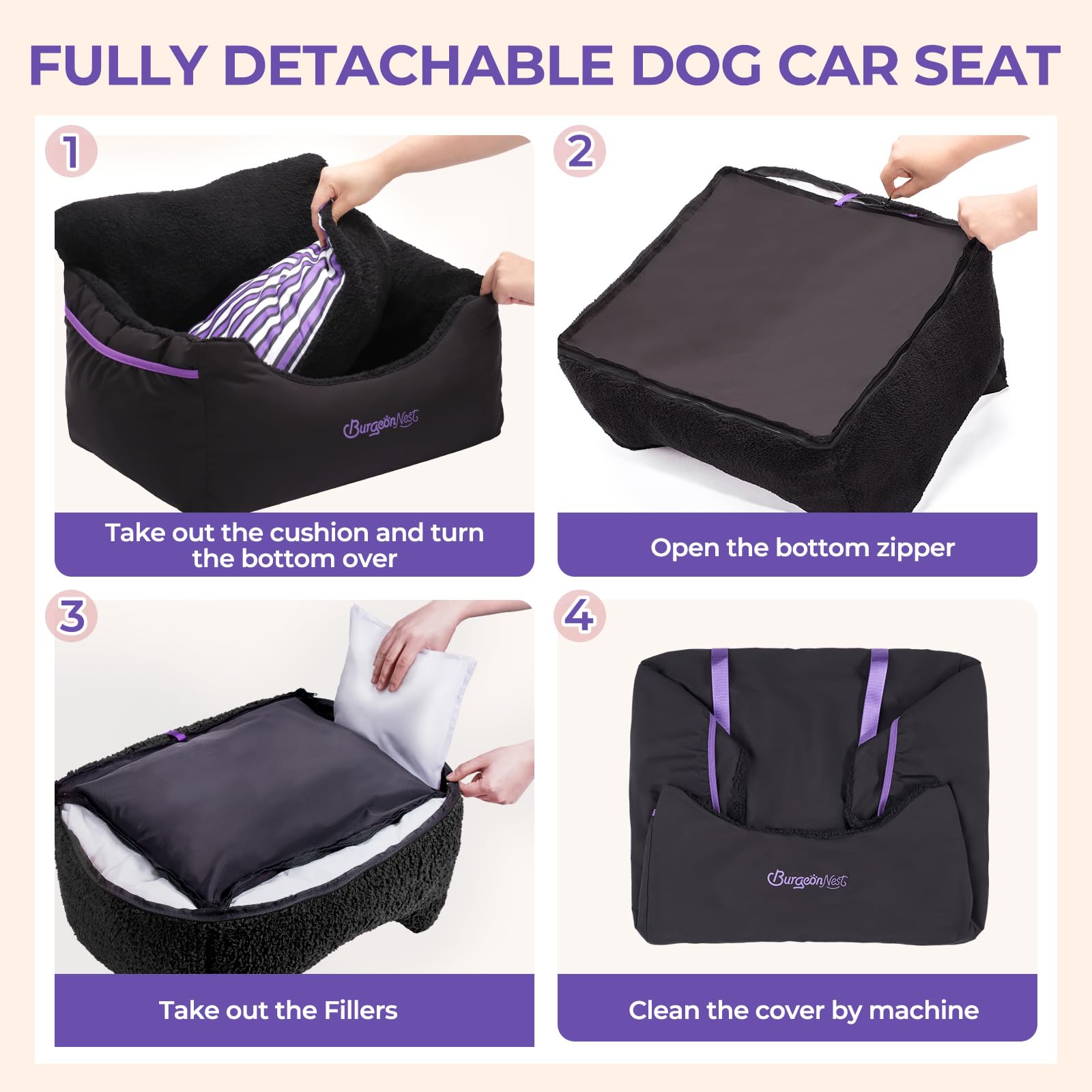 BurgeonNest two-sided cushions provide all-season comfort
