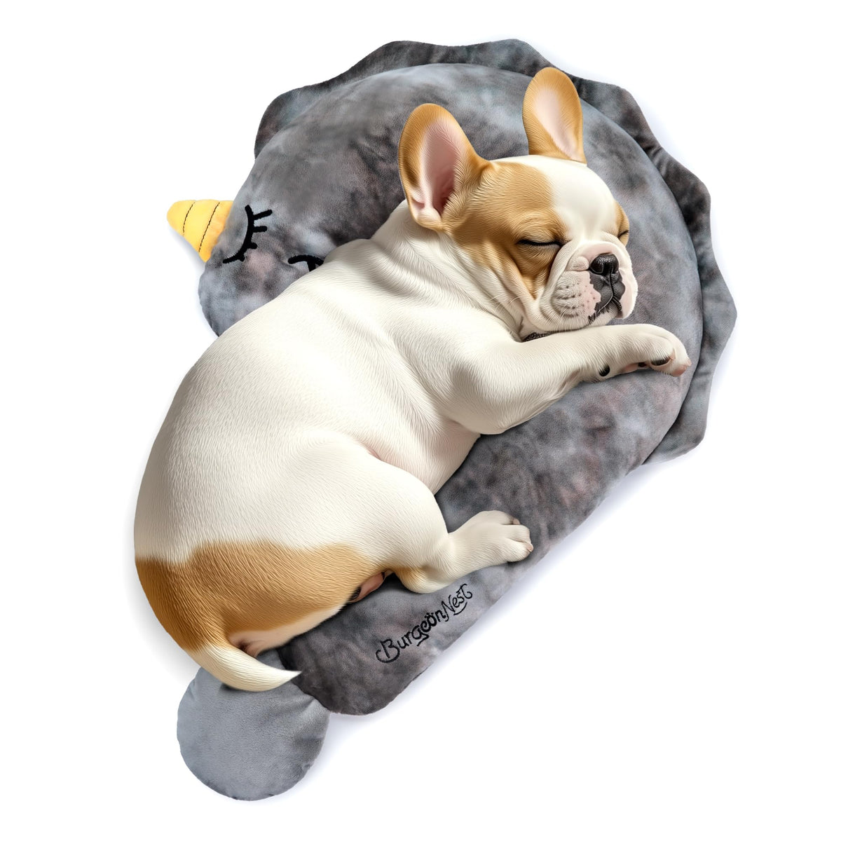 BurgeonNest cloud-cotton fill pillow provides cloud-like comfort for small pets.