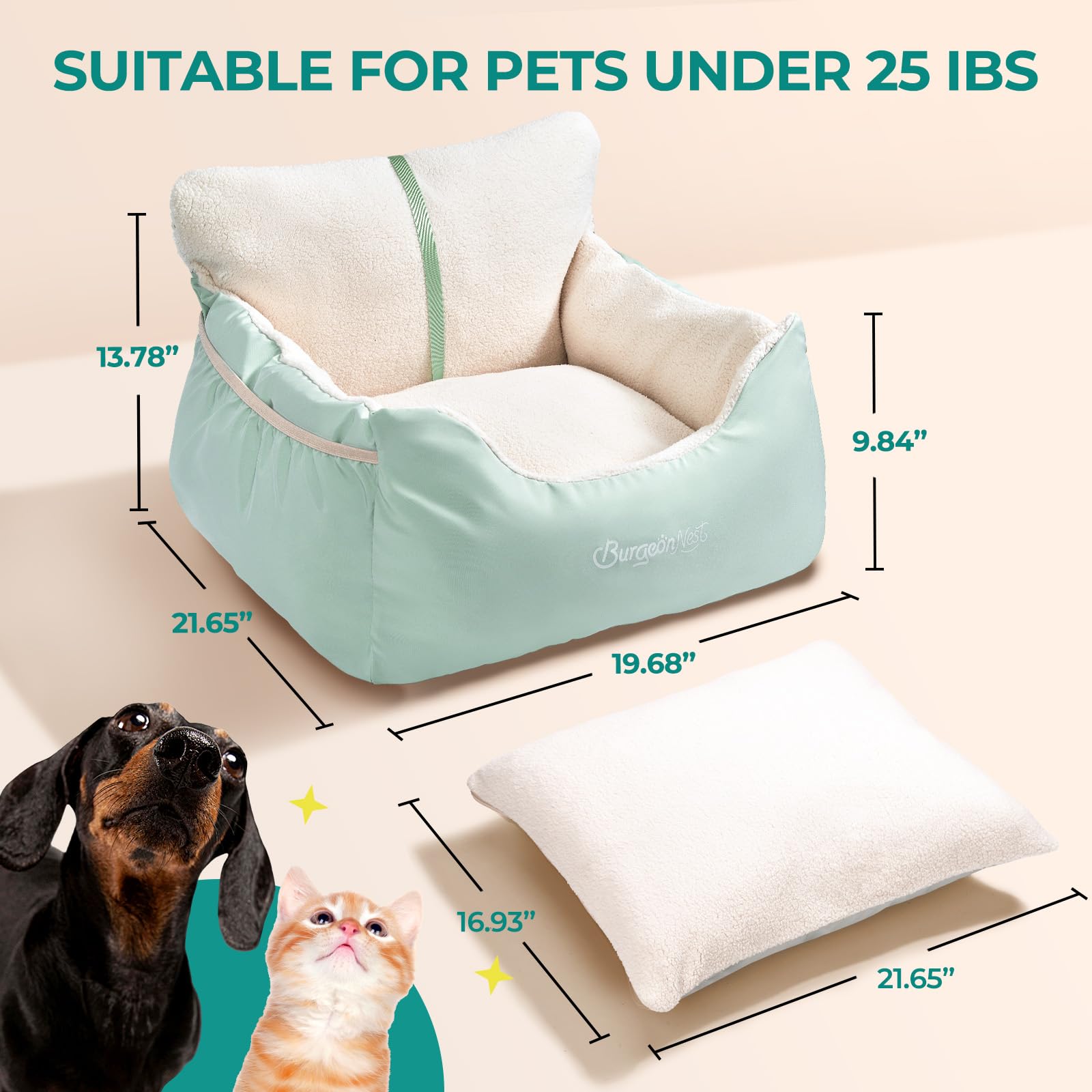 BurgeonNest detachable and washable car seat keeps clean after trips.