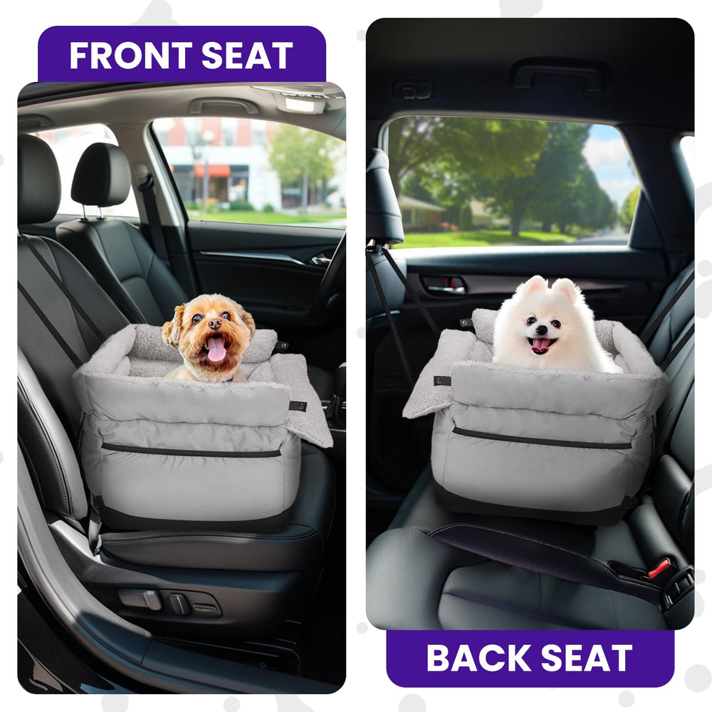 BurgeonNest dog car seat safety leash keeps your pet secured on the road.