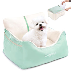 BurgeonNest dog car seat side view for secure, comfy travel with small dogs.