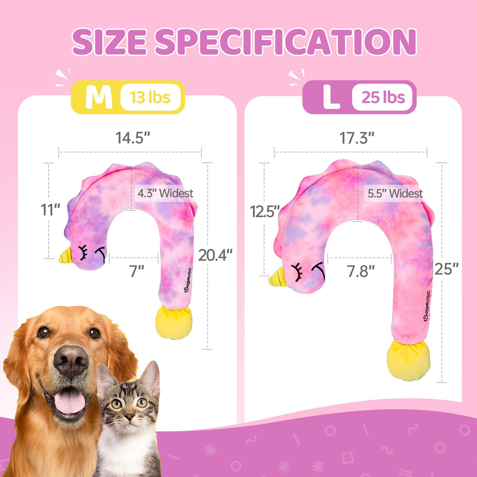 BurgeonNest dream-pattern tie-dye design supports head and neck during rest