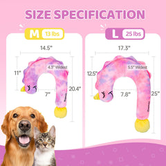 BurgeonNest dream-pattern tie-dye design supports head and neck during rest